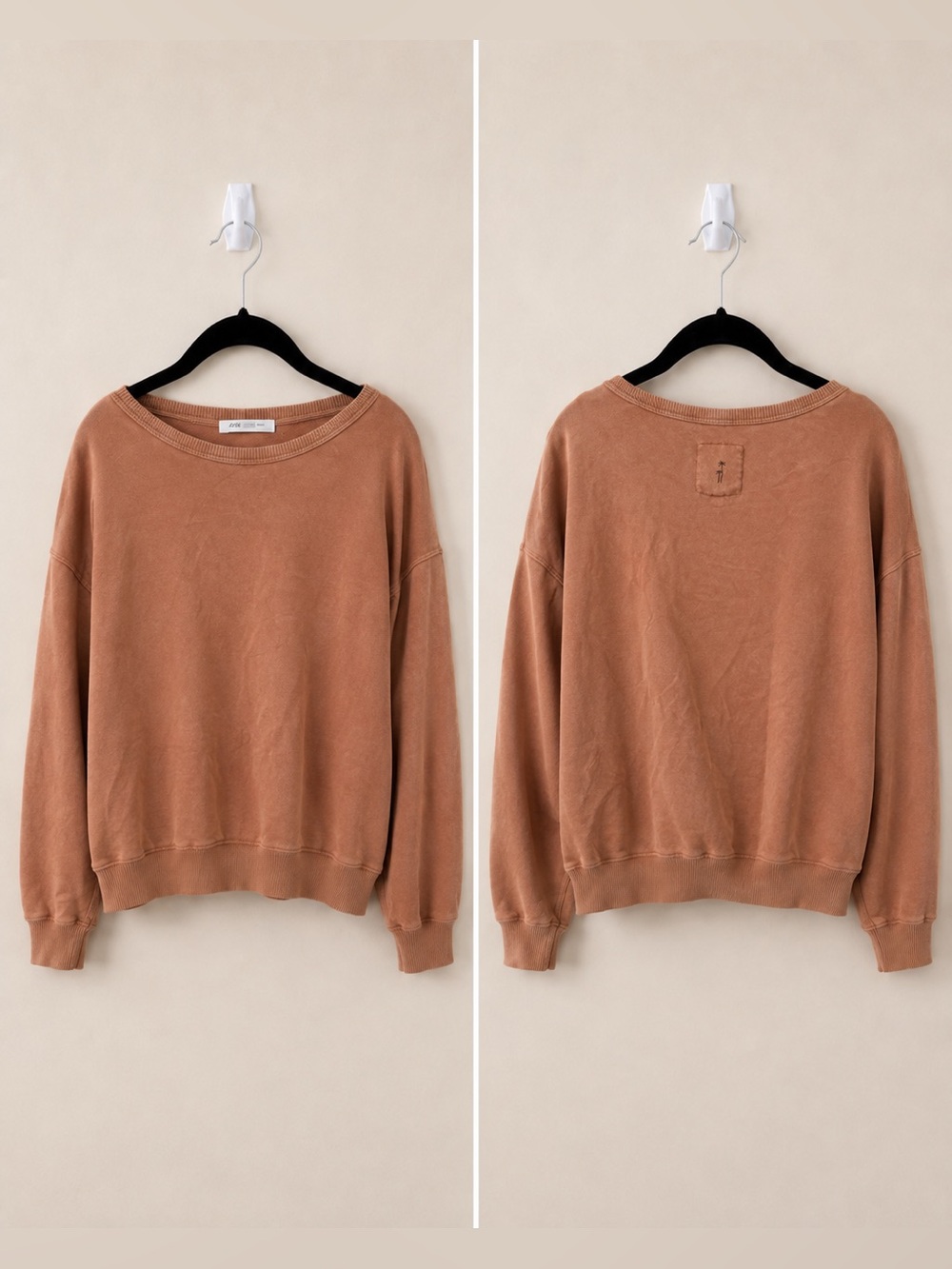 Lightweight Slouchy Aerie Brown Oversized Crewneck Sweatshirt XS/S